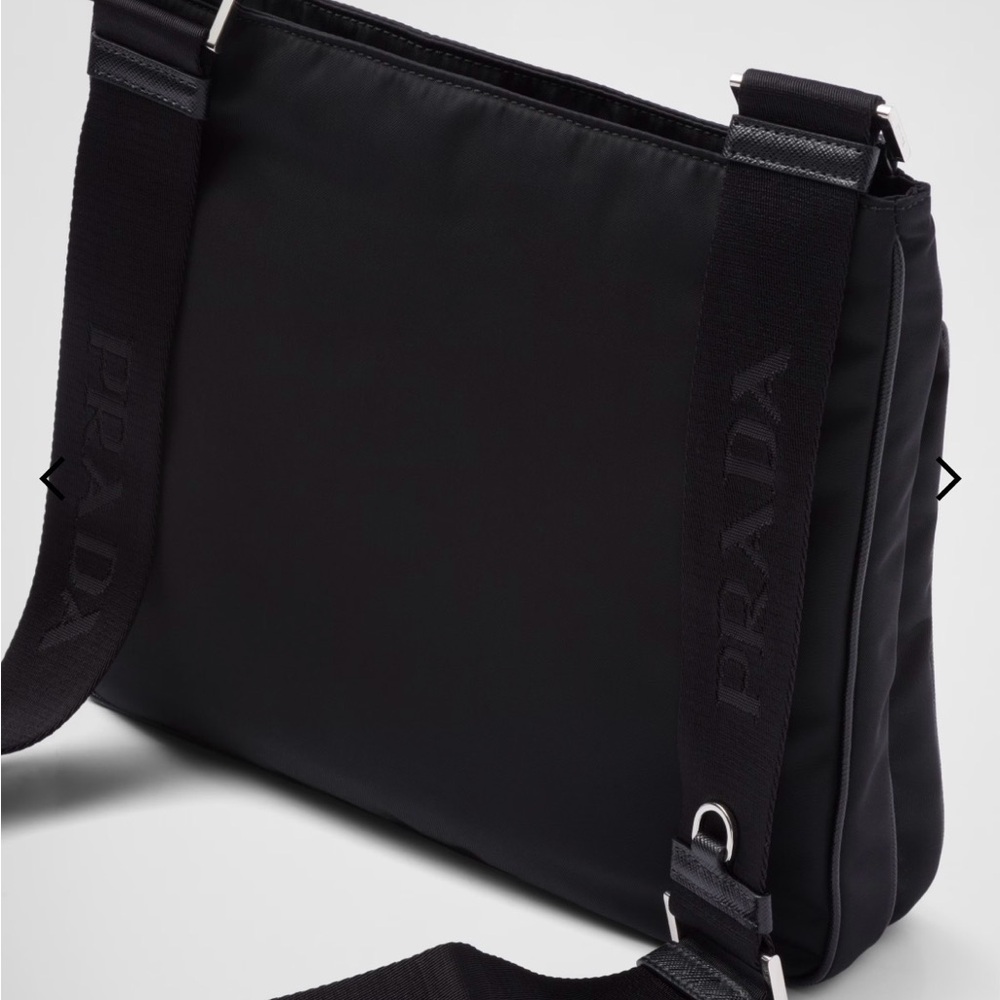 Authentic Prada Dark Navy Nylon and Saffiano Shoulder Messenger Bag NWOT - Picture 9 of 15